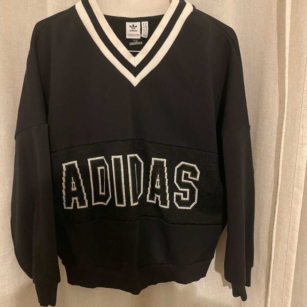 Adidas Vneck Varsity Vintage Sweater
